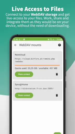 DAVx⁵ – CalDAV CardDAV WebDAV screenshot