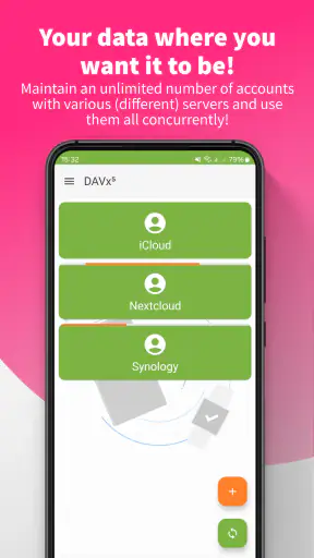 DAVx⁵ – CalDAV CardDAV WebDAV screenshot