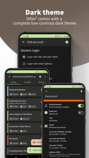 DAVx⁵ – CalDAV CardDAV WebDAV screenshot