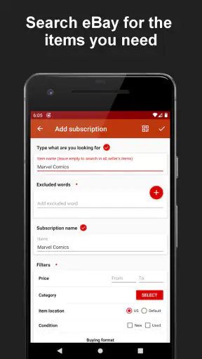 Deals Tracker PRO: eBay Alerts screenshot