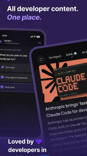 DevBytes-For Busy Developers screenshot