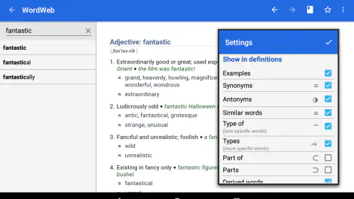 Dictionary - WordWeb screenshot