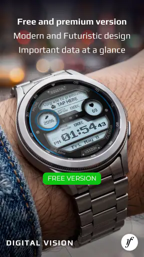 Digital Vision Watch Face screenshot