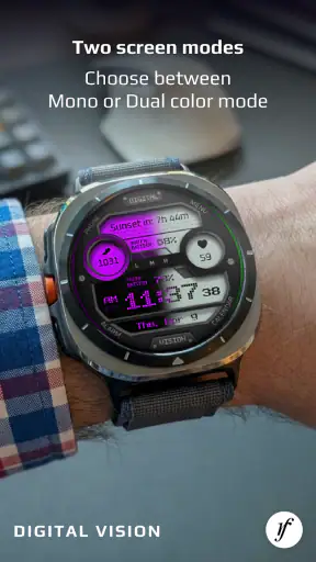 Digital Vision Watch Face screenshot