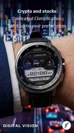 Digital Vision Watch Face screenshot