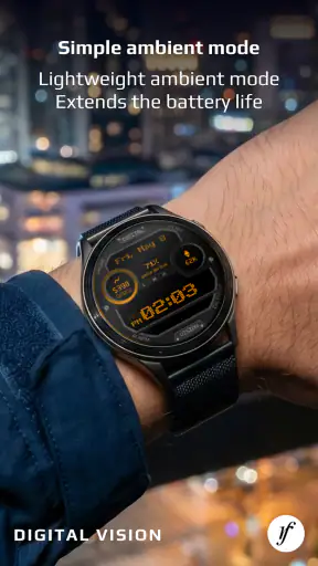 Digital Vision Watch Face screenshot
