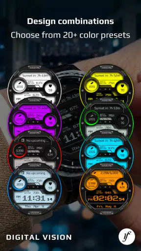 Digital Vision Watch Face screenshot