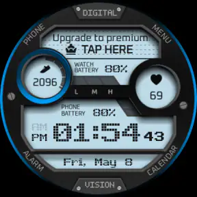 Digital Vision Watch Face screenshot
