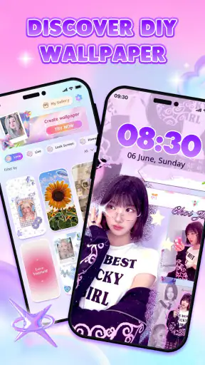 DIY Wallpaper Collage Editor screenshot