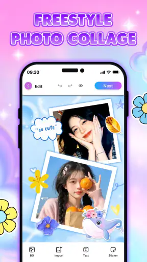 DIY Wallpaper Collage Editor screenshot