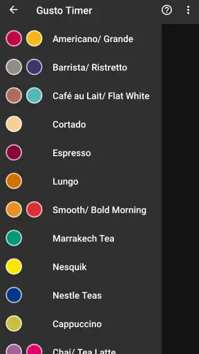 Dolce Gusto Touch Timer screenshot