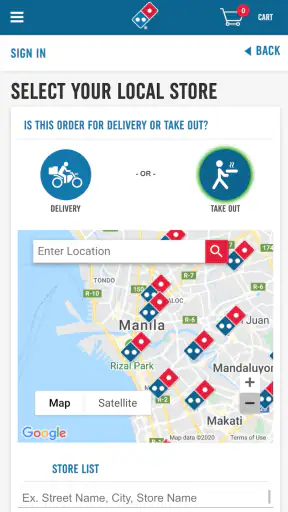 Domino's Pizza Philippines screenshot