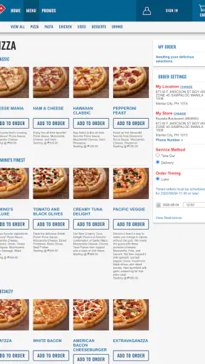 Domino's Pizza Philippines screenshot