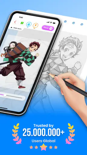 Draw Cartoon - AR Sketch App screenshot