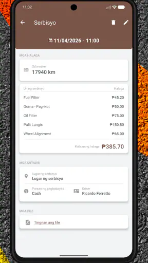 Drivvo Pamamahala ng sasakyan screenshot