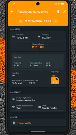 Drivvo Pamamahala ng sasakyan screenshot