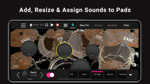 DrumKnee 3D Drums - Drum Set screenshot