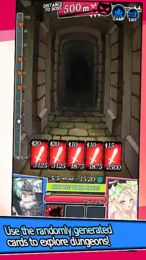 Dungeon&Girls: Card Battle RPG screenshot