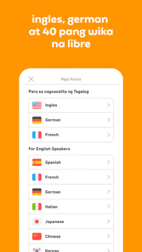 Duolingo: Mga Leksiyon sa Wika screenshot