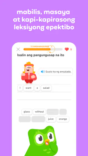 Duolingo: Mga Leksiyon sa Wika screenshot