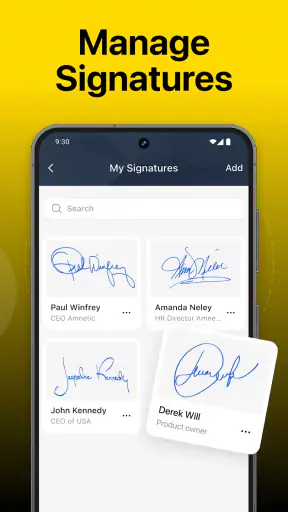 e Signature Scanner, Sign PDF screenshot