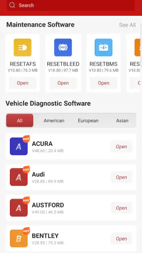 Ediag screenshot