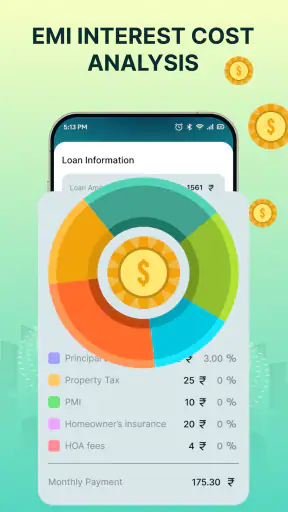 EMI Calculator Investment Tool screenshot