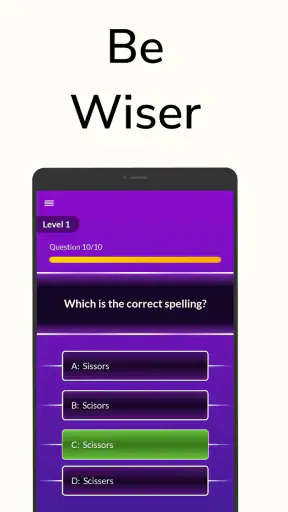 Engelse spelling: woord quiz screenshot