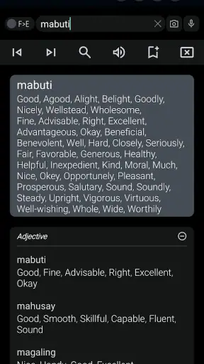 English Filipino Dictionary screenshot