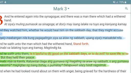 English Tagalog Bible Offline screenshot