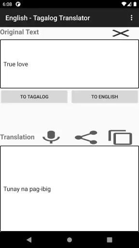 English - Tagalog Translator screenshot