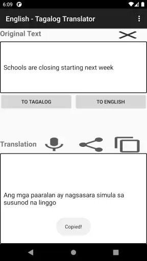 English - Tagalog Translator screenshot
