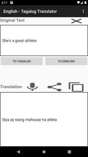 English - Tagalog Translator screenshot