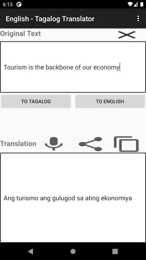 English - Tagalog Translator screenshot