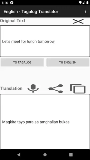 English - Tagalog Translator screenshot