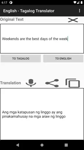 English - Tagalog Translator screenshot
