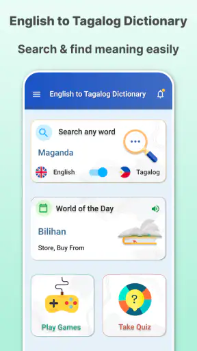 English to Tagalog Dictionary screenshot