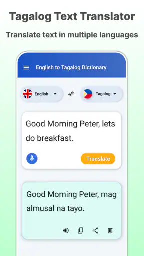 English to Tagalog Dictionary screenshot