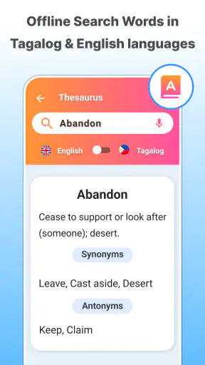 English to Tagalog Dictionary screenshot
