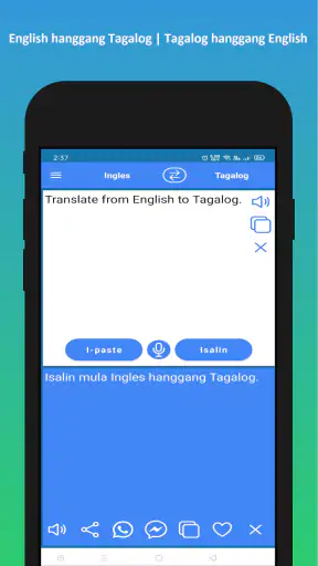 English to Tagalog Translator screenshot