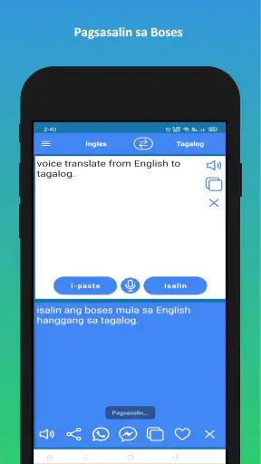 English to Tagalog Translator screenshot