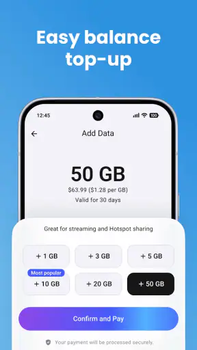 eSim Prepaid Mobile Travel App screenshot