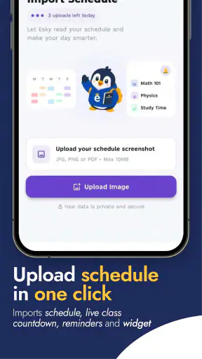 Eskwela: AI Schedule Scanner screenshot