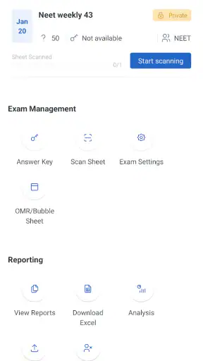 EvalBee (OMR sheet scanner) screenshot