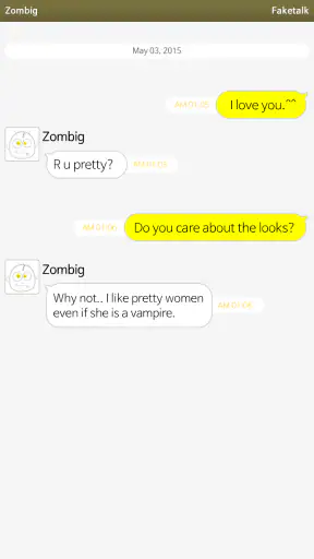 Faketalk - Chatbot screenshot