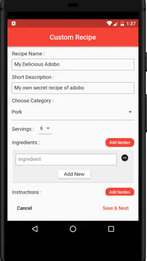Filipino Food Recipes screenshot