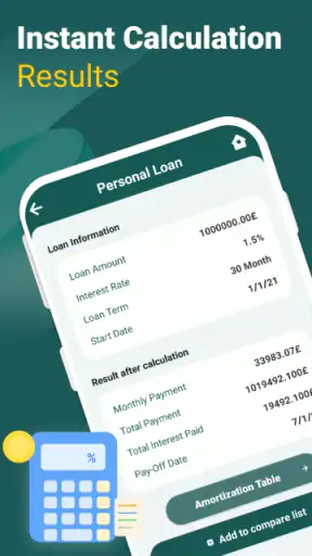 Finance Calc Tool screenshot