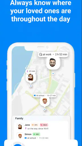 Find my kids: live GPS tracker screenshot