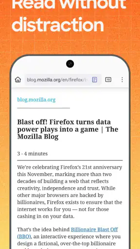 Firefox Fast & Private Browser screenshot