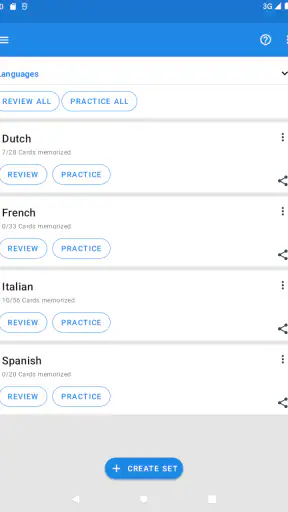 Flashcards World screenshot